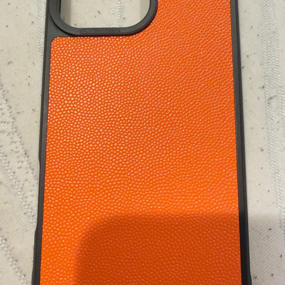 Orange Leather Phone Case for 16PM